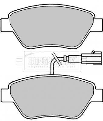 BORG & BECK Piduriklotsi komplekt,ketaspidur BBP2243